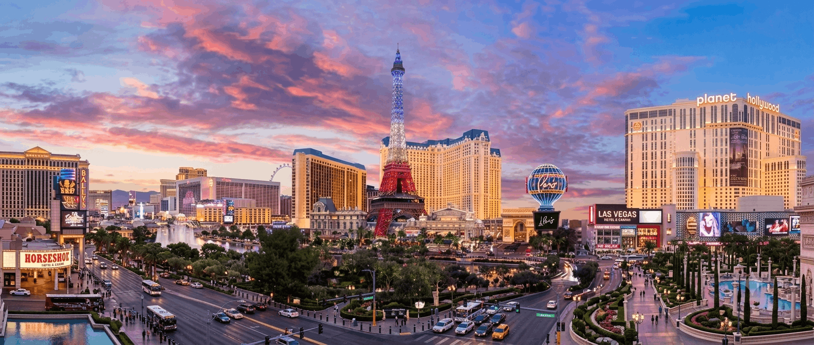 Arrival in Las Vegas