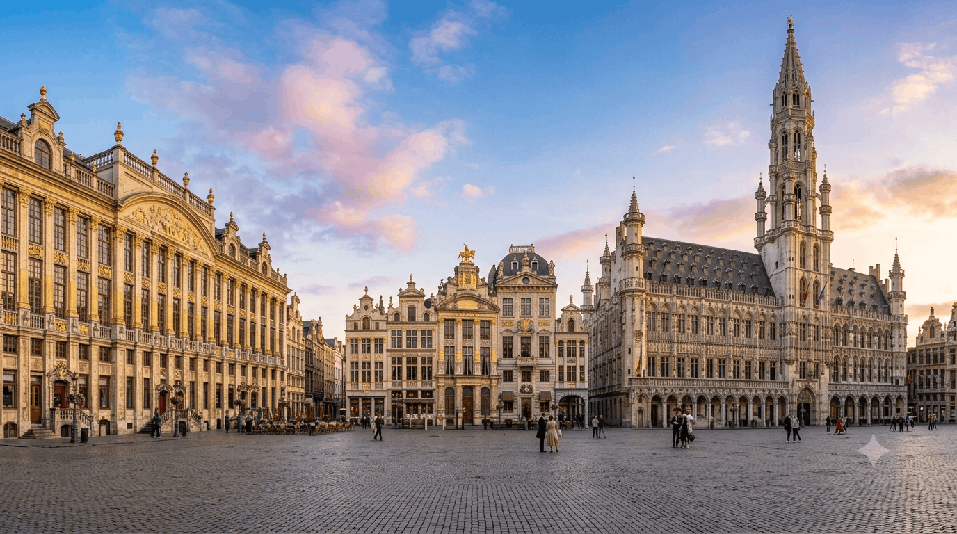 Onto Brussels - Grand Place and Manneken Pis Statue